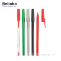 Custom brand logo plastic soft grip ballpoint pen